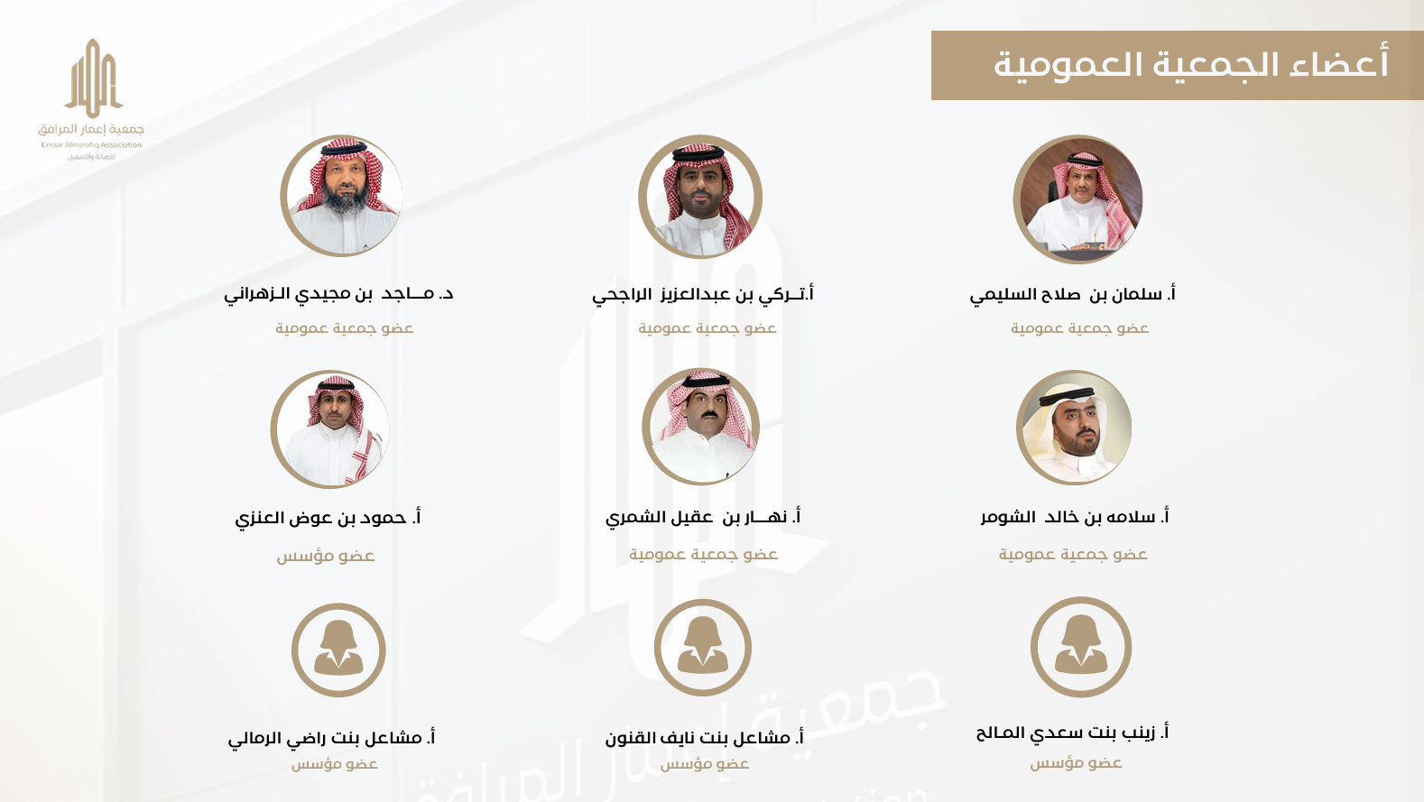 أعضاء الجمعية العمومية